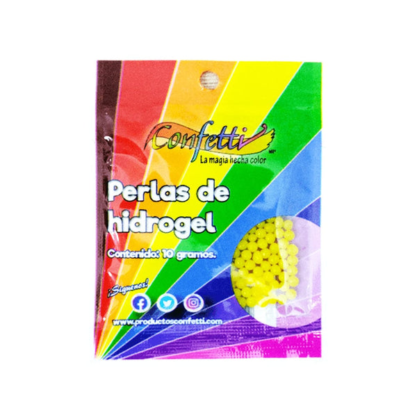 Confetti PRODUCTOS NAEN, S. DE R.L. DE C.V. PERLA DE HIDROGEL 10GR CONFETTI AMARILLO*