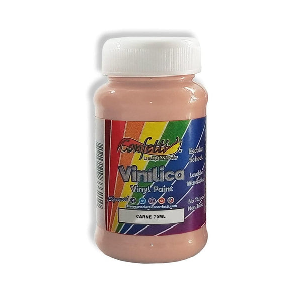 Confetti PRODUCTOS NAEN, S. DE R.L. DE C.V. PINTURA VINILICA CONFETTI 70ML CARNE