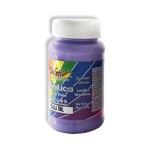 Confetti PRODUCTOS NAEN, S. DE R.L. DE C.V. PINTURA VINILICA CONFETTI 70ML LILA