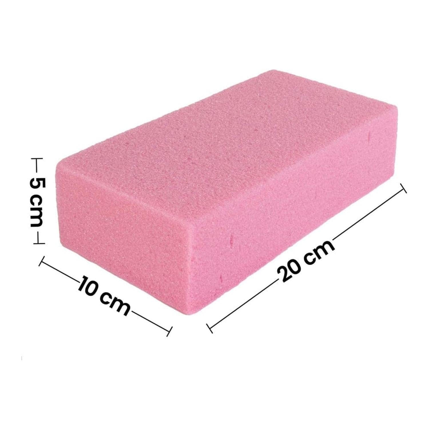 Confetti PRODUCTOS NAEN, S. DE R.L. DE C.V. TABIQUE DE FOAM 5X10X20CM CONFETTI ROSA