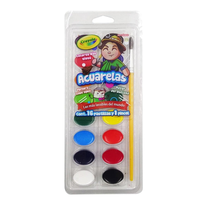 Crayola BINNEY & SMITH MEXICO, S.A. DE C.V. ACUARELA CON 16 COLORES CRAYOLA