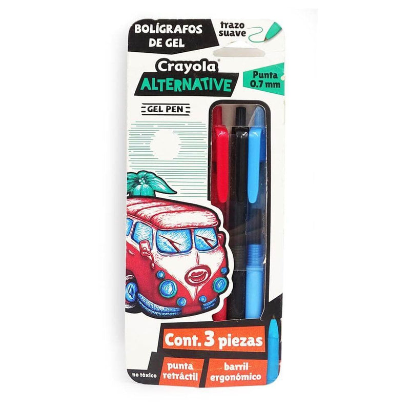 Crayola BINNEY & SMITH MEXICO, S.A. DE C.V. BOLIGRAFOS DE GEL CRAYOLA CON 3PZ