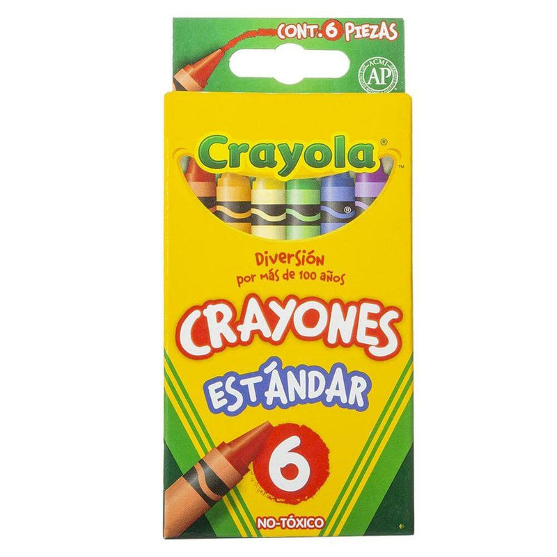 Crayola BINNEY & SMITH MEXICO, S.A. DE C.V. CRAYONES CRAYOLA ESTANDAR C/6PZ