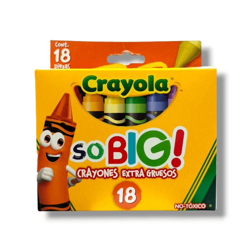 Crayola BINNEY & SMITH MEXICO, S.A. DE C.V. CRAYONES CRAYOLA EXTRA JUMBO SO BIG! C/18PZ