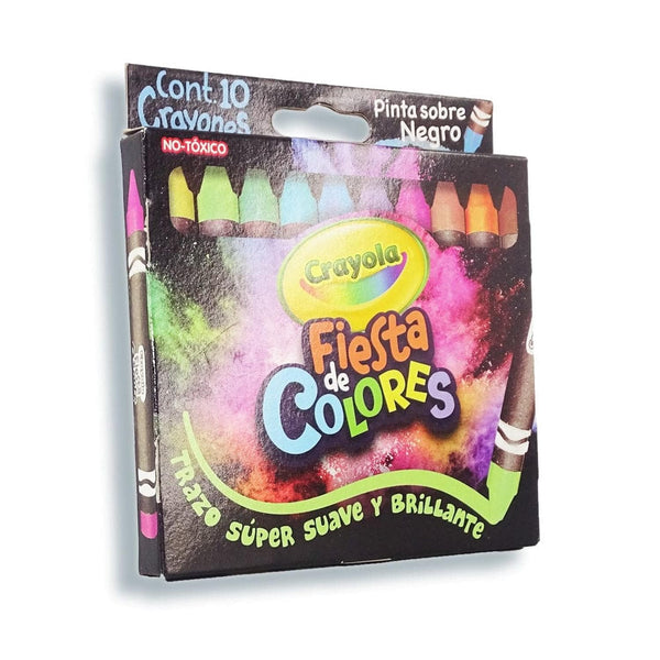 Crayola BINNEY & SMITH MEXICO, S.A. DE C.V. CRAYONES CRAYOLA FIESTA DE COLORES C/10PZ