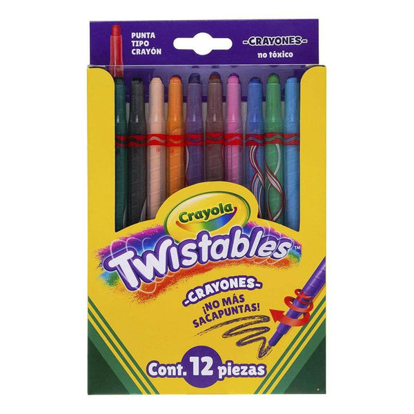 Crayola BINNEY & SMITH MEXICO, S.A. DE C.V. CRAYONES CRAYOLA TWISTEABLES C/12PZ