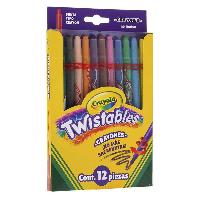 Crayola BINNEY & SMITH MEXICO, S.A. DE C.V. CRAYONES CRAYOLA TWISTEABLES C/12PZ