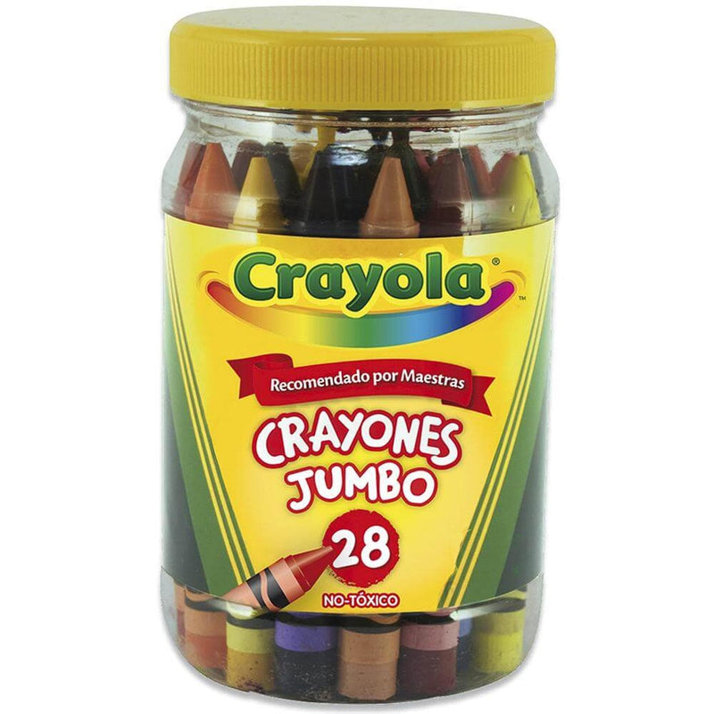 Crayola BINNEY & SMITH MEXICO, S.A. DE C.V. CRAYONES JUMBO CRAYOLA C/VITROLERO C/28PZ