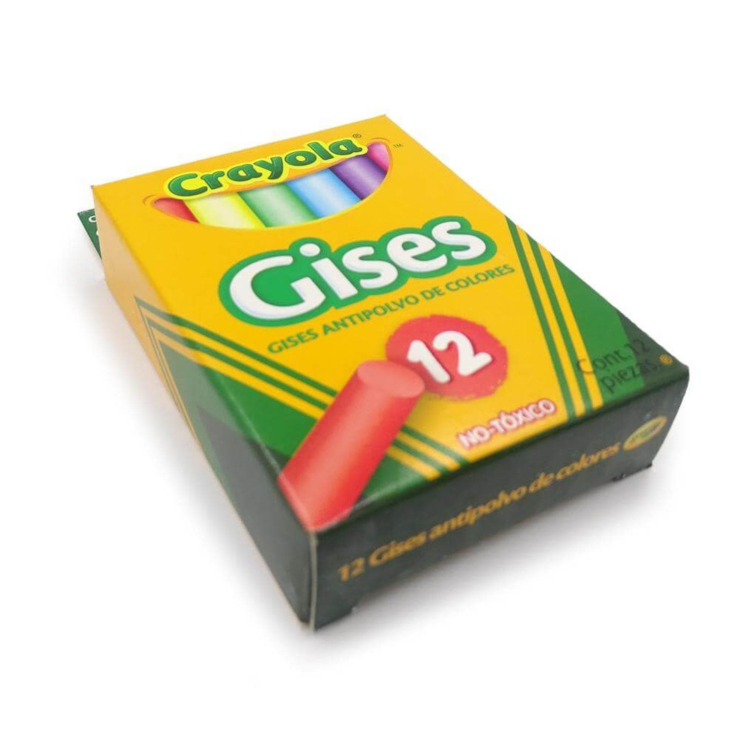 Crayola BINNEY & SMITH MEXICO, S.A. DE C.V. GISES DE COLOR ANTIPOLVO CRAYOLA C/12PZ