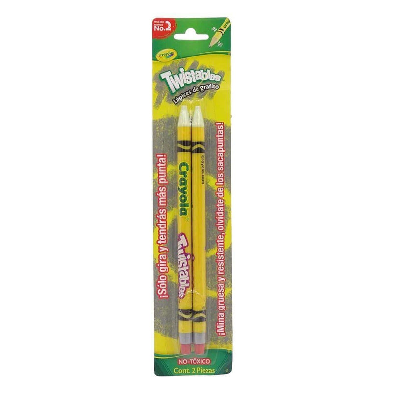 Crayola BINNEY & SMITH MEXICO, S.A. DE C.V. LAPICES DE GRAFITO TWISTEABLES CRAYOLA C/2PZ