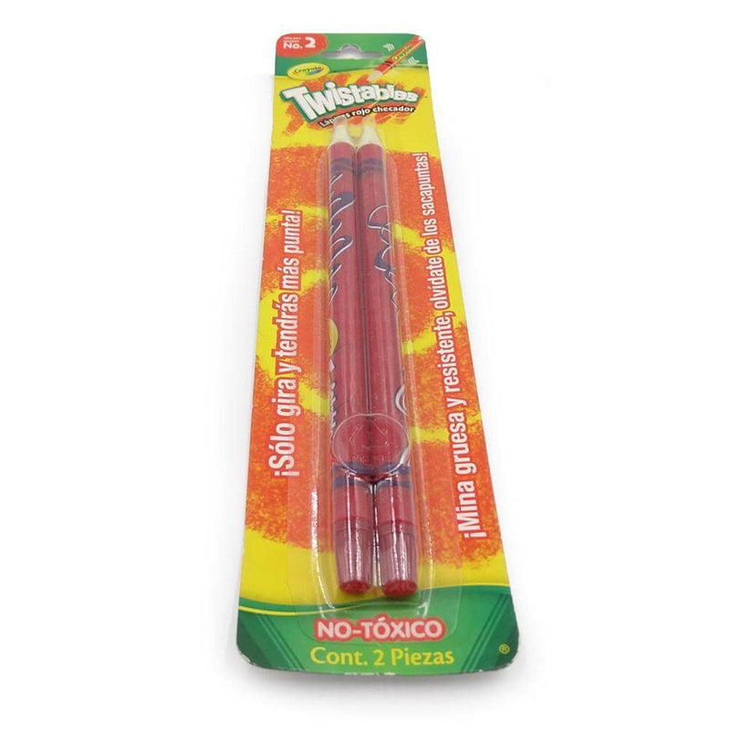 Crayola BINNEY & SMITH MEXICO, S.A. DE C.V. LAPICES ROJO CHECADOR TWISTEABLES CRAYOLA C/2PZ