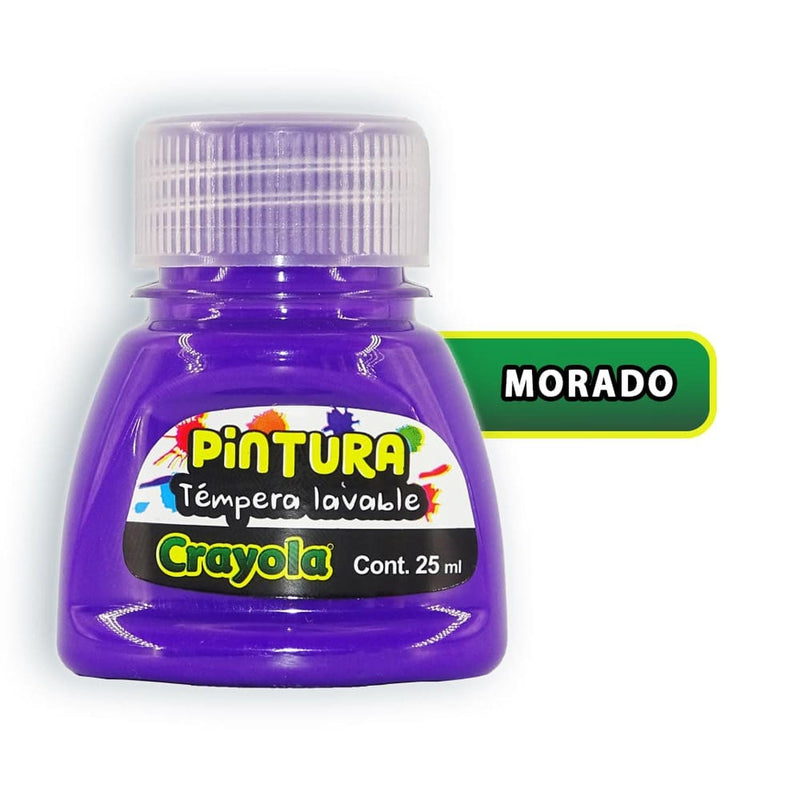 Crayola BINNEY & SMITH MEXICO, S.A. DE C.V. PINTURA TEMPERA CRAYOLA 25ML MORADO