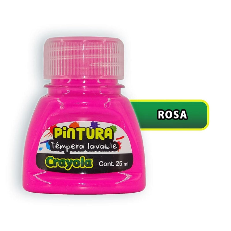 Crayola BINNEY & SMITH MEXICO, S.A. DE C.V. PINTURA TEMPERA CRAYOLA 25ML ROSA