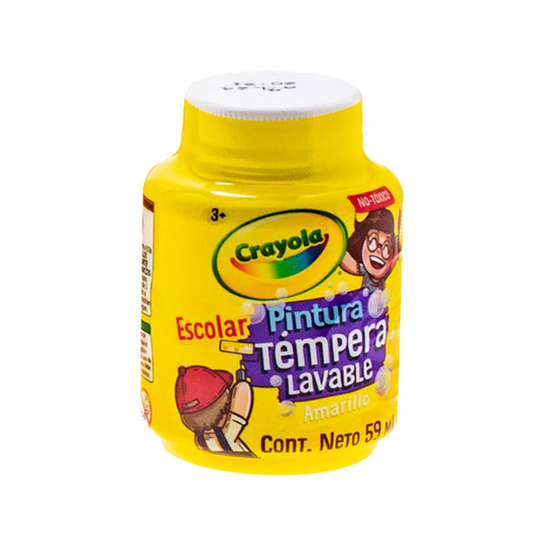 Crayola BINNEY & SMITH MEXICO, S.A. DE C.V. PINTURA TEMPERA CRAYOLA 59ML AMARILLA