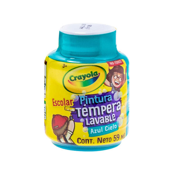 Crayola BINNEY & SMITH MEXICO, S.A. DE C.V. PINTURA TEMPERA CRAYOLA 59ML AZUL CIELO