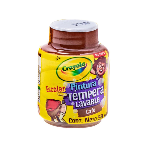 Crayola BINNEY & SMITH MEXICO, S.A. DE C.V. PINTURA TEMPERA CRAYOLA 59ML CAFE