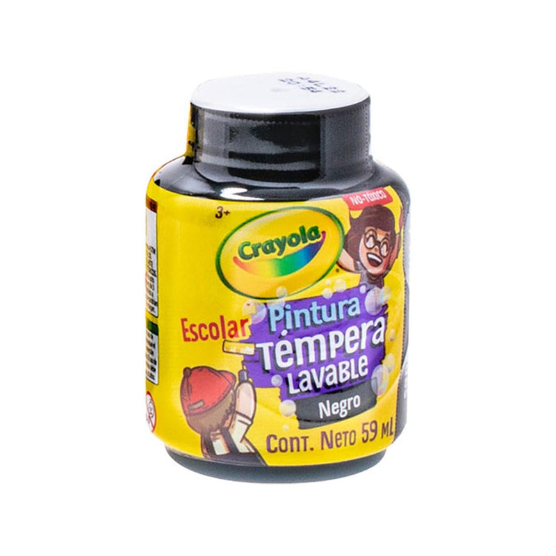 Crayola BINNEY & SMITH MEXICO, S.A. DE C.V. PINTURA TEMPERA CRAYOLA 59ML NEGRO