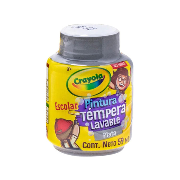 Crayola BINNEY & SMITH MEXICO, S.A. DE C.V. PINTURA TEMPERA CRAYOLA 59ML PLATA