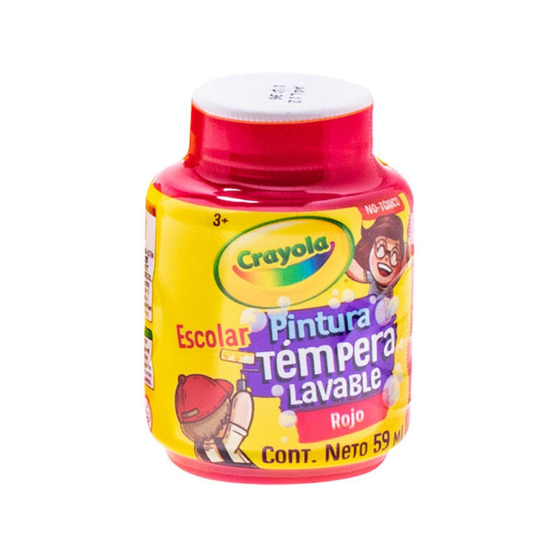 Crayola BINNEY & SMITH MEXICO, S.A. DE C.V. PINTURA TEMPERA CRAYOLA 59ML ROJO