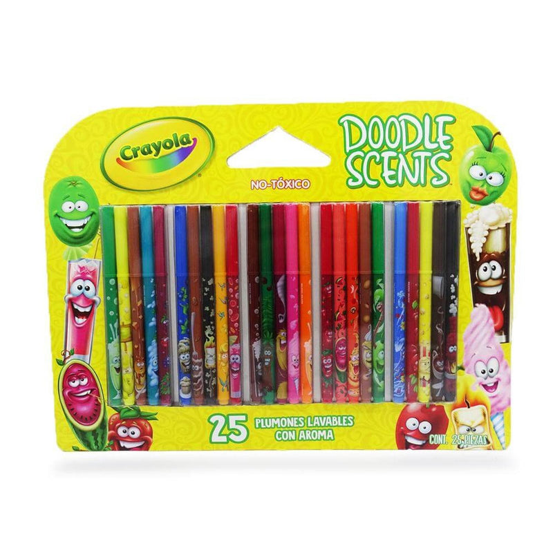 Crayola BINNEY & SMITH MEXICO, S.A. DE C.V. PLUMONES LAVABLES CON AROMA CRAYOLA C/25PZ