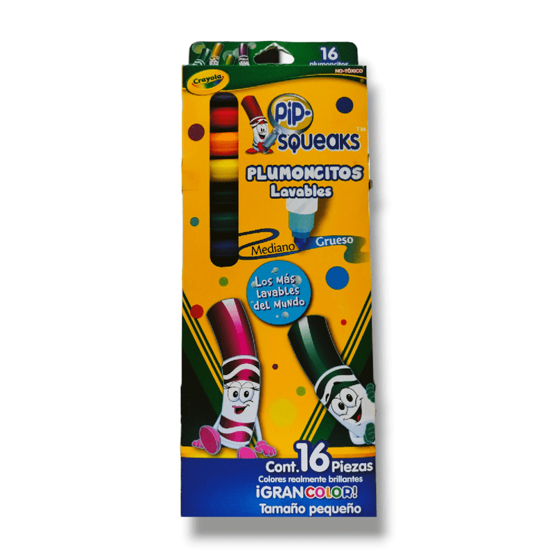 Crayola BINNEY & SMITH MEXICO, S.A. DE C.V. PLUMONES PIP SQUEAK CRAYOLA C/16PZ