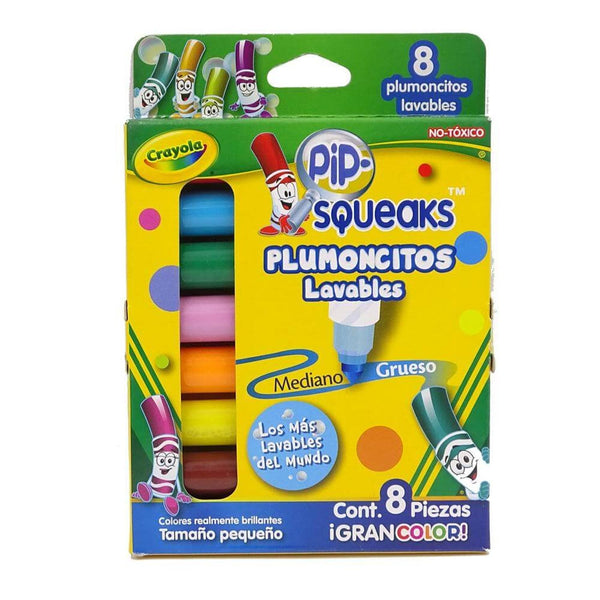 Crayola BINNEY & SMITH MEXICO, S.A. DE C.V. PLUMONES PIP SQUEAK CRAYOLA C/8PZ