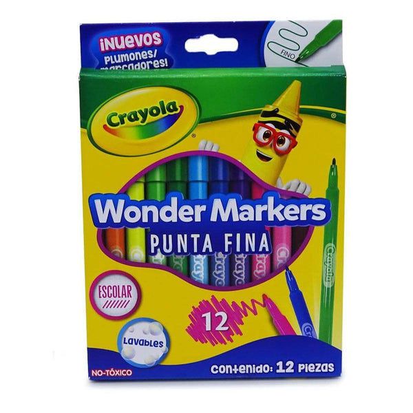 Crayola BINNEY & SMITH MEXICO, S.A. DE C.V. PLUMONES WONDER MARKERS CRAYOLA C/12PZ