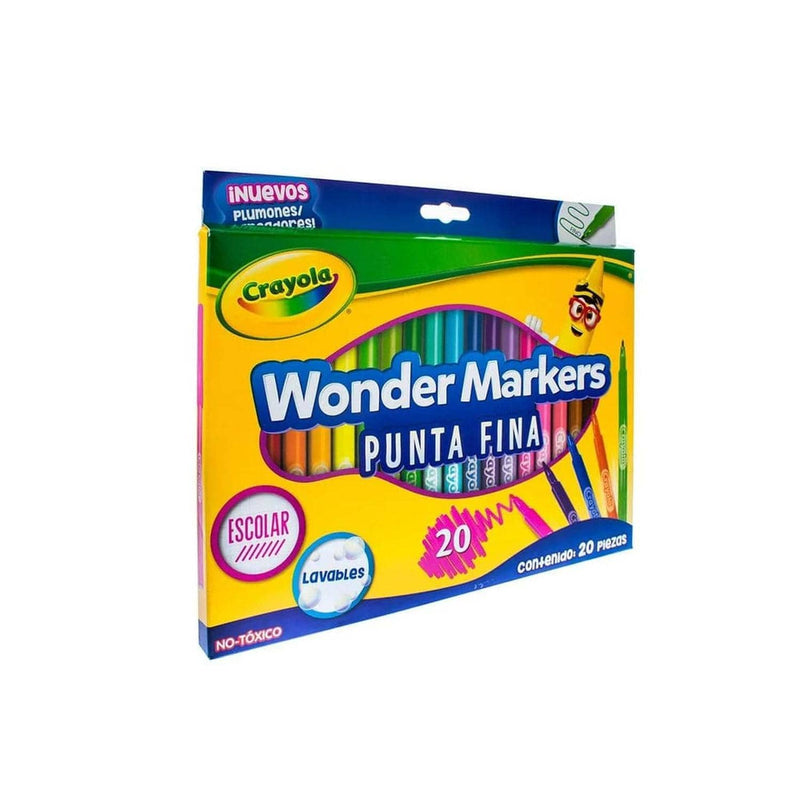 Crayola BINNEY & SMITH MEXICO, S.A. DE C.V. PLUMONES WONDER MARKERS CRAYOLA C/20PZ