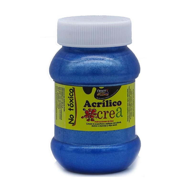 Createx DECOART, S.A. DE C.V. PINTURA ACRILICA CREATEX 100ML MET. NACARADO AZUL COBALTO