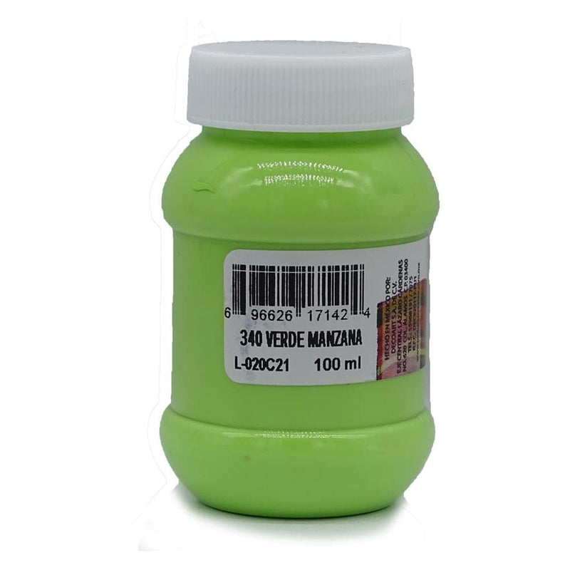 Createx DECOART, S.A. DE C.V. PINTURA ACRILICA CREATEX 100ML VERDE MANZANA