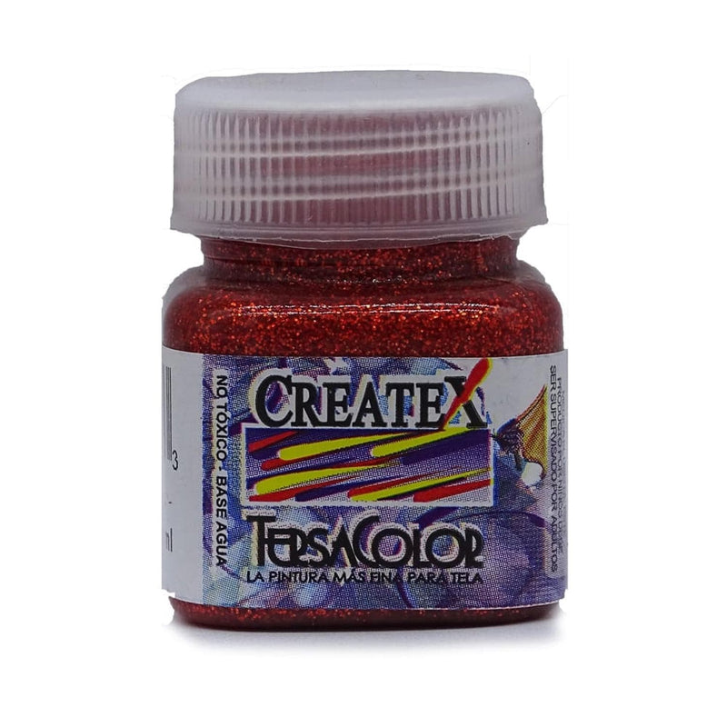 Createx DECOART, S.A. DE C.V. PINTURA TERSACOLOR CREATEX 30ML DIAMANTINA ROJO