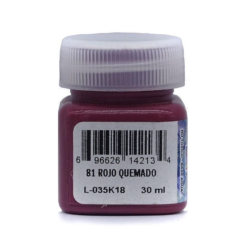 Createx DECOART, S.A. DE C.V. PINTURA TERSACOLOR CREATEX 30ML ROJO QUEMADO