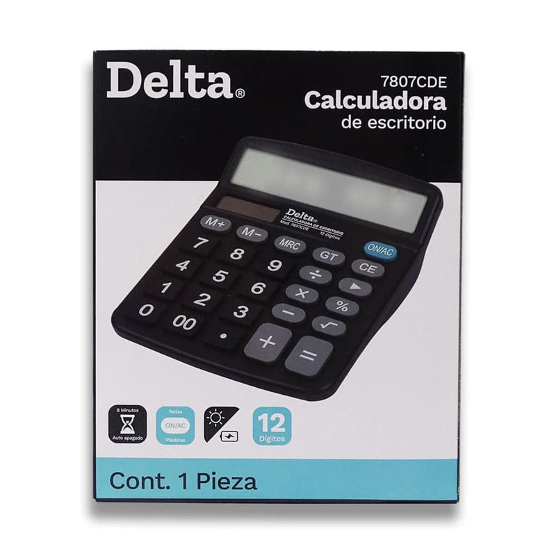 Delta GOBA INTERNACIONAL, S.A. DE C.V. CALCULADORA ESCRITORIO 12 DIG. DELTA MEDIANA