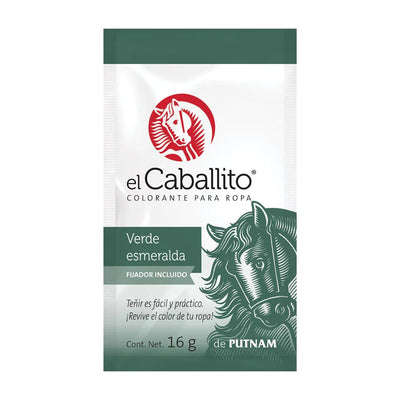 El Caballito MONROE CHEMICAL COMPANY DE MEXICO, S.A. DE C.V. EL CABALLITO C/FIJADOR 16GR VERDE ESMERALDA