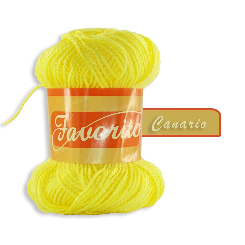 Favorito OMEGA DISTRIBUIDORES DE HILO, S.A. DE C.V. AMARILLO CANARIO ESTAMBRE FAVORITO OMEGA 50GR COLORES A ELEGIR