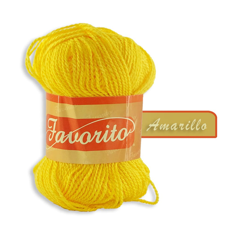 Favorito OMEGA DISTRIBUIDORES DE HILO, S.A. DE C.V. AMARILLO CANARIO ESTAMBRE FAVORITO OMEGA 50GR COLORES A ELEGIR