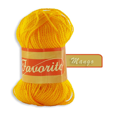 Favorito OMEGA DISTRIBUIDORES DE HILO, S.A. DE C.V. AMARILLO MANGO ESTAMBRE FAVORITO OMEGA 50GR COLORES A ELEGIR