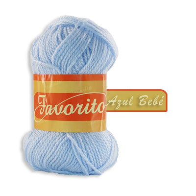 Favorito OMEGA DISTRIBUIDORES DE HILO, S.A. DE C.V. AZUL BEBE ESTAMBRE FAVORITO OMEGA 50GR COLORES A ELEGIR