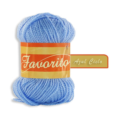 Favorito OMEGA DISTRIBUIDORES DE HILO, S.A. DE C.V. AZUL CIELO ESTAMBRE FAVORITO OMEGA 50GR COLORES A ELEGIR