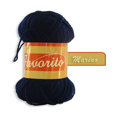 Favorito OMEGA DISTRIBUIDORES DE HILO, S.A. DE C.V. AZUL MARINO ESTAMBRE FAVORITO OMEGA 50GR COLORES A ELEGIR