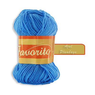 Favorito OMEGA DISTRIBUIDORES DE HILO, S.A. DE C.V. AZUL PLUMBAGO ESTAMBRE FAVORITO OMEGA 50GR COLORES A ELEGIR