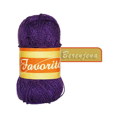 Favorito OMEGA DISTRIBUIDORES DE HILO, S.A. DE C.V. BERENJENA ESTAMBRE FAVORITO OMEGA 50GR COLORES A ELEGIR