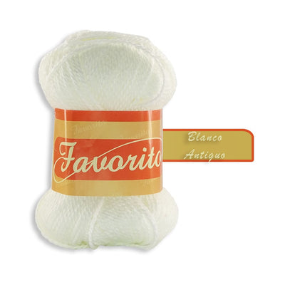 Favorito OMEGA DISTRIBUIDORES DE HILO, S.A. DE C.V. BLANCO ANTIGUO ESTAMBRE FAVORITO OMEGA 50GR COLORES A ELEGIR