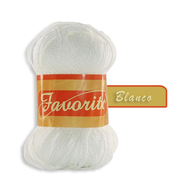 Favorito OMEGA DISTRIBUIDORES DE HILO, S.A. DE C.V. BLANCO ESTAMBRE FAVORITO OMEGA 50GR COLORES A ELEGIR