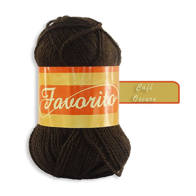 Favorito OMEGA DISTRIBUIDORES DE HILO, S.A. DE C.V. CAFE OSCURO ESTAMBRE FAVORITO OMEGA 50GR COLORES A ELEGIR