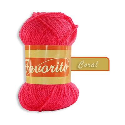 Favorito OMEGA DISTRIBUIDORES DE HILO, S.A. DE C.V. CORAL ESTAMBRE FAVORITO OMEGA 50GR COLORES A ELEGIR