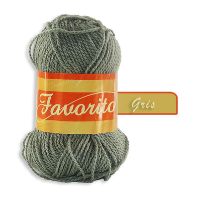 Favorito OMEGA DISTRIBUIDORES DE HILO, S.A. DE C.V. GRIS ESTAMBRE FAVORITO OMEGA 50GR COLORES A ELEGIR