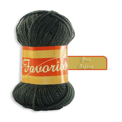 Favorito OMEGA DISTRIBUIDORES DE HILO, S.A. DE C.V. GRIS OXFORD ESTAMBRE FAVORITO OMEGA 50GR COLORES A ELEGIR