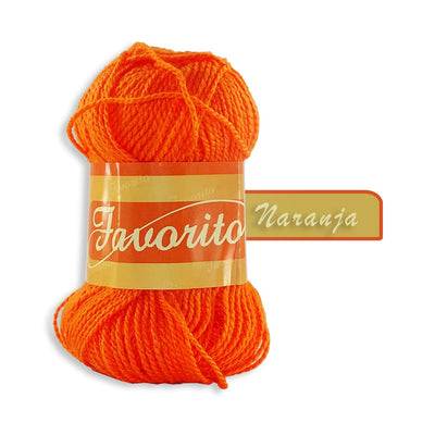 Favorito OMEGA DISTRIBUIDORES DE HILO, S.A. DE C.V. NARANJA ESTAMBRE FAVORITO OMEGA 50GR COLORES A ELEGIR