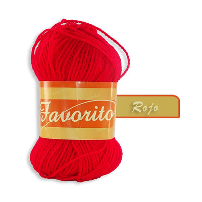 Favorito OMEGA DISTRIBUIDORES DE HILO, S.A. DE C.V. ROJO ESTAMBRE FAVORITO OMEGA 50GR COLORES A ELEGIR